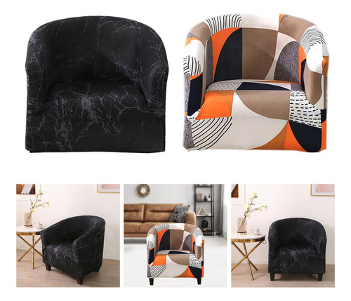 2x Fundas De Silla De Terciopelo Suave Elástico, Muebles