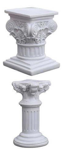 Z Pilar Romano Estatua Pedestal Candelero Stand Escultura .