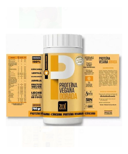 Proteina Vegana Orgánica 700 Gr