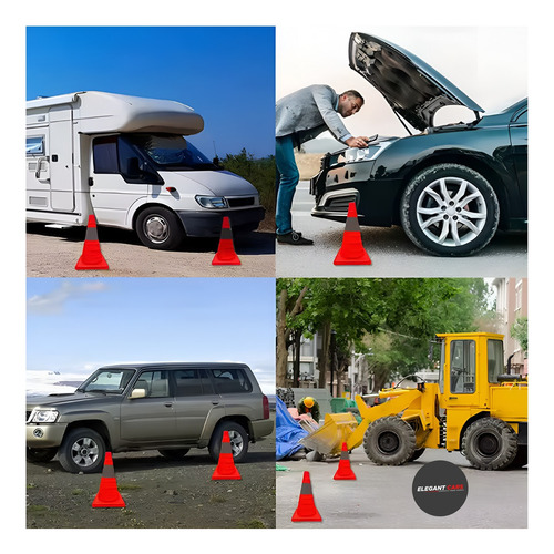 Cono De Emergencia Plegable 70cm