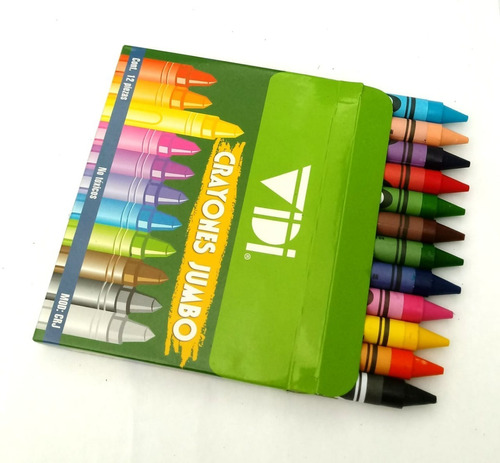 Crayones Jumbo Vidi Con 12 Piezas 