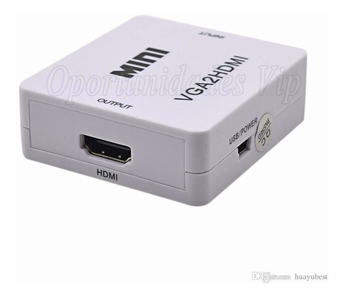 Conversor Adaptador Vga Hdmi Full Hd Vga2hdmi Audio Video