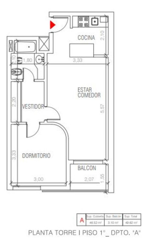 Venta Departamento Un Dormitorio Moreno Y Salta Estrenar