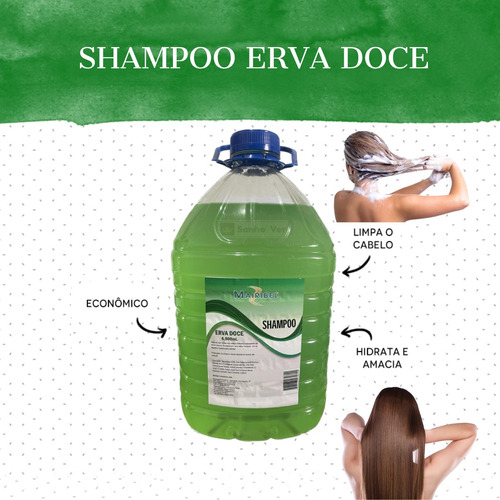 Galão Shampoo Mairibel Erva Doce 4,800ml Profissional