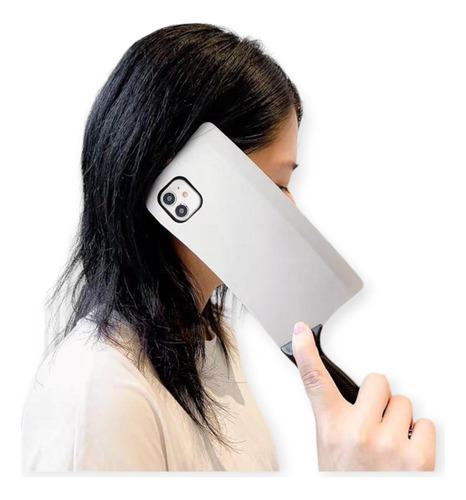 Imagen 6 de 10 de Funda Cuchillo De Goma Para iPhone + Mica Protectora Comida