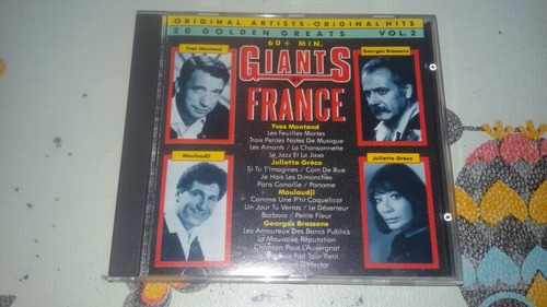 The Giants Of France Vol.2 Cd Yves Montand George Brassens 