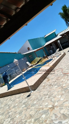 Jmp27 Casa 4 Quartos, Piscina E Área Gourmet Em Unamar - Cf