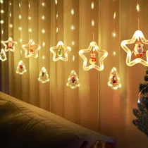 Comprar Cortina De Luces Navideñas, Cascada Led Color Cálido Navidad