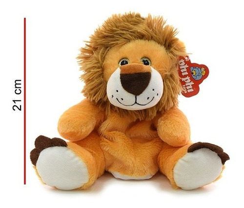 Imagen 2 de 5 de Títere De Mano Animales Varios Con Patas 22 Cm Phi Phi Toys