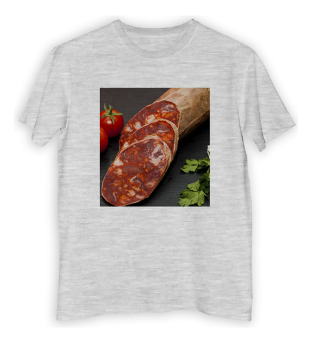 Remera Niño Salame Chacinado Fiambre Comida Chorizo P2