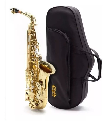 Saxo Alto Knight Jbas-200 Eb Estuche Semi-rígido 