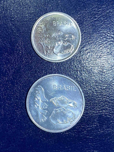 Mp18. Moedas De 1 E 20 Cruzeiros De 1972 Sesquicentenário (Usado)