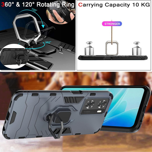 Funda Uso Rudo Carcasa Para Oneplus Nord N20 Se +mica Azul Oneplus Nord N20 Se