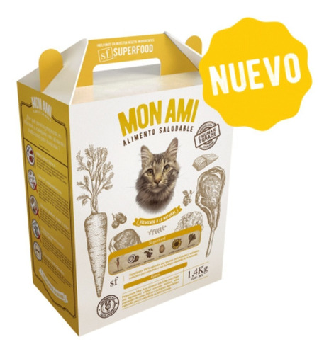 Alimento Balanceado Mon Ami Gatos 1,4kg + 150 Gr Regalo