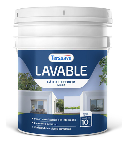 Tersuave Lavable Exterior Latex color blanco 10 L