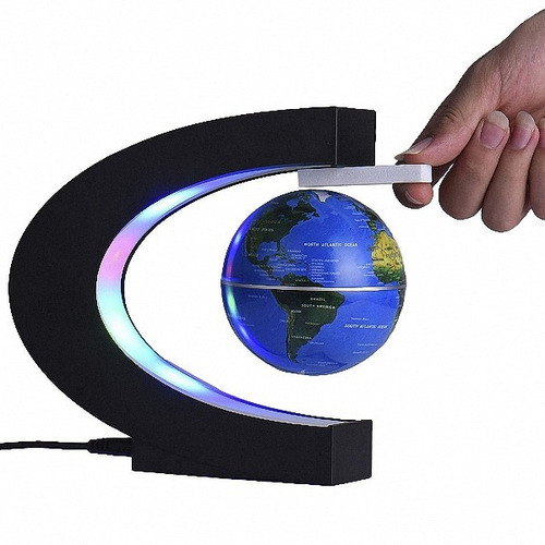 Imagem 2 de 3 de Globo Terrestre Magnetico Flutuante Giratorio Anti Gravidade