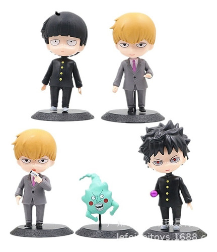 Juego De 5 Piezas Arataka Reigen Mob Psycho 100 Figura Model