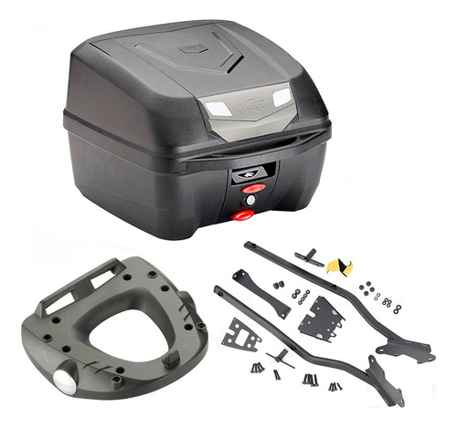 Baul Trasero 32 L Con Soporte P/ Honda Cbr 600 F 2011 A 2013