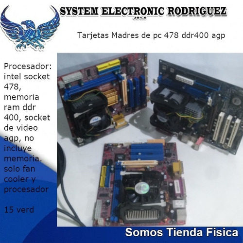 Tarjeta Madre Socket 478 Ddr400 Agp