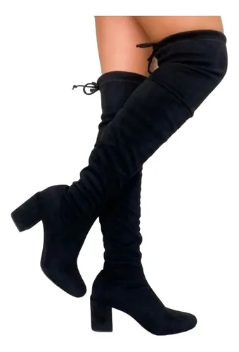 Bota Over The Knee Feminina Zatz T ndencia A2078 Parcelamento