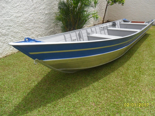 Barco Aluminio 6mts Borda Alta Ok...super Reforçado.