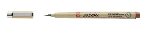 Marcador Pincel Artistico Pigma Graphic Brush Marrom Sakura