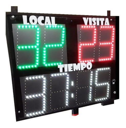 Tablero Electronico Modelo Le2222e Para Futbol 5 Exterior