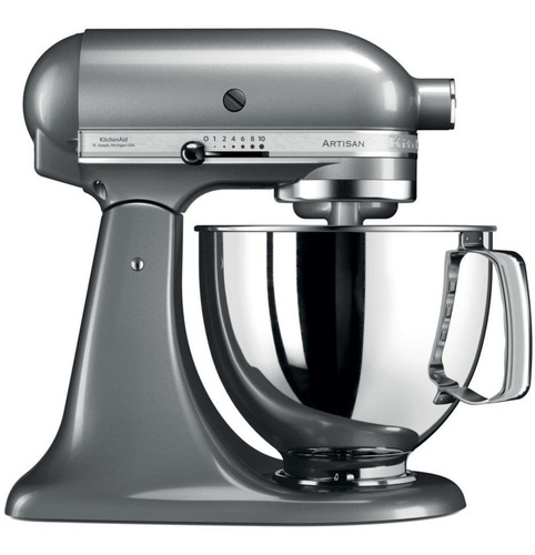 Imagen 1 de 5 de Batidora Planetaria Kitchenaid Artisan 4.8 Ltrs Color Gris
