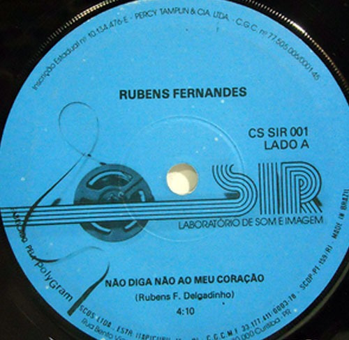 Rubens Fernandes -  Não Digo Não Ao Meu Coração Compacto