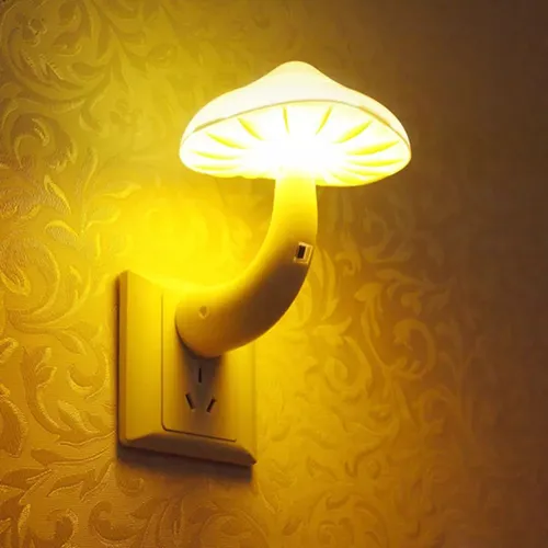 De Lámpara De Hongo Enchufe En Apliques De Pared Enchufe Luz