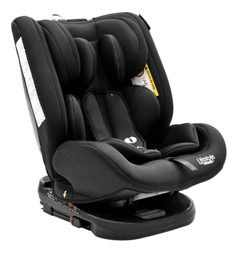 Autoasiento Para Bebé Luke Gira 360° Lifestyle By Infanti Color Negro