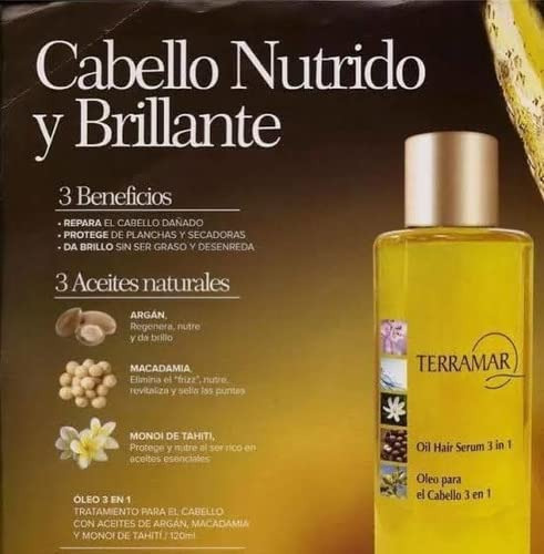 Aceite Terramar De Argán, Macadamia Y Monoi De Tahití 120ml