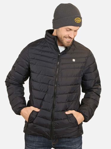 Parka Puffa Kaawa Negro Hombre Maui And Sons