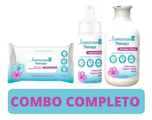 Lomecan Therapy Combo Shampoo + Espuma + Toallitas Intimas