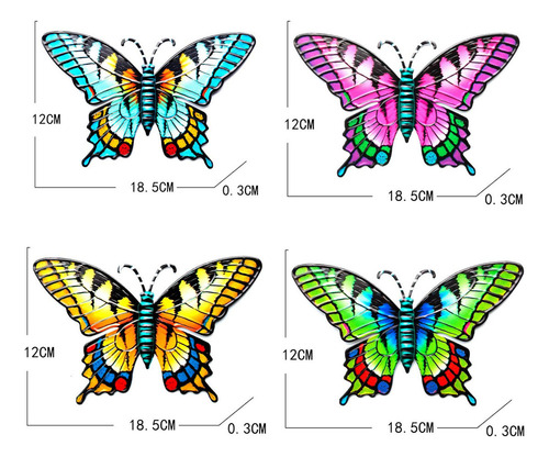 Decoración De Pared De De Pared Adornos De Mariposa Obra 4