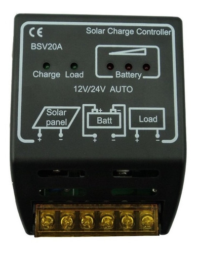 Regulador De Voltage Tensión Carga Bateria Panel Solar 20a
