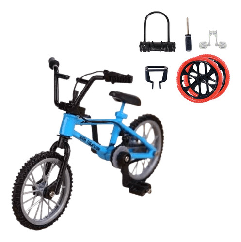 Kit Bicicleta De Dedo E 7 Acessórios Para Personalização