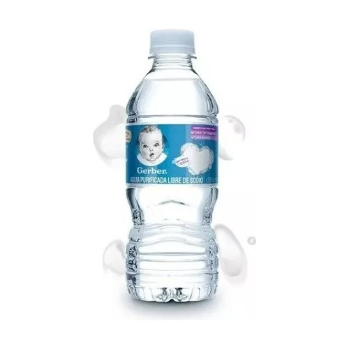 Agua Gerber Paquete Con 8 Piezas De 355 Ml C/u