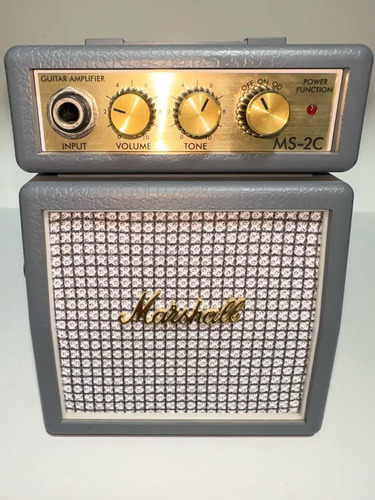 Mini Amplificador De Guitarra Ms-2 Marshall Gris