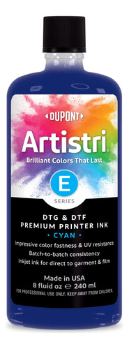 Artistri® - Tinta Dtg Y Dtf Serie E - Cian - 8 Oz