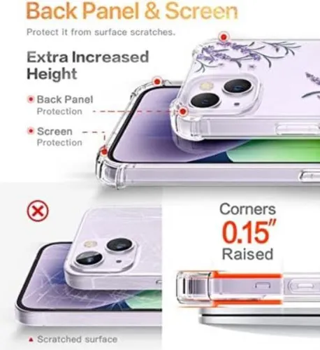 Funda Gviewin Para iPhone 14 C/ Cubre Cam Pant Dafne