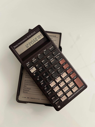 Calculadora Texas Instruments Ba Ii Plus - Raríssima!