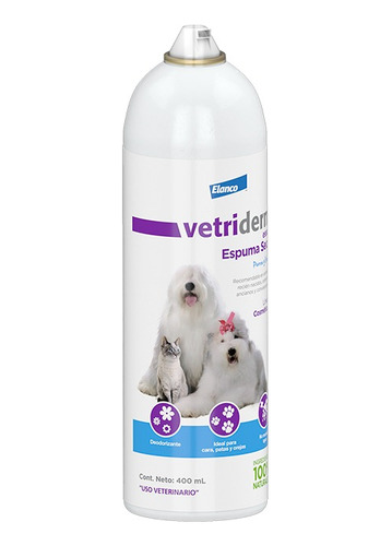 Vetriderm® Essec Espuma Para Baño En Seco Para Gato Y Perro