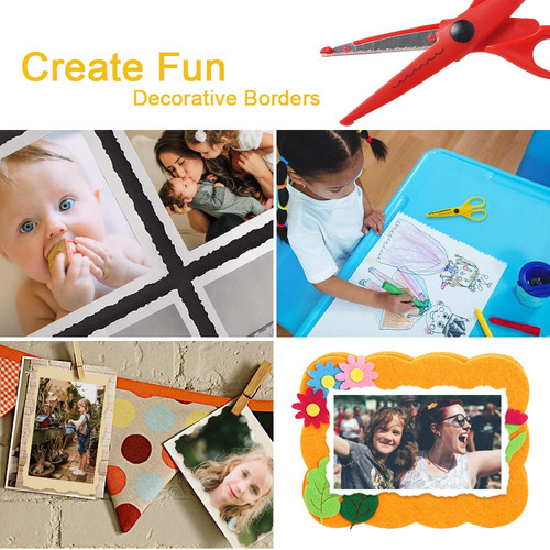 Ucec Tijeras Para Manualidades Borde Decorativo Paquete De 6 Color