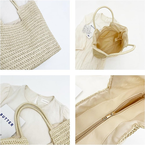 Afashor Bolsos De Hombro Tejidos Para Mujer Bolso De Mano El