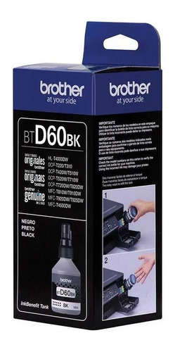 Tinta Brother Btd60bk Original Para Sistemas Continuos