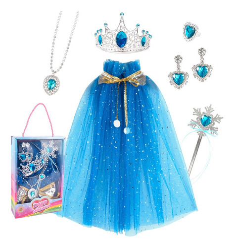 Disfraces De Princesa Elsa Para Niña Carnaval De Navidad De Halloween 7 Trajes De Regalos Cumpleaños Para Niñas De 3 - 8 Años