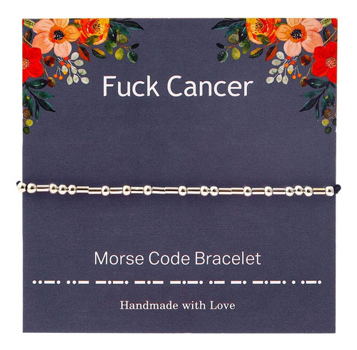 Pulsera De Código Morse Pulseras De Hilo Con Cuentas De Colo