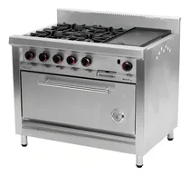 Comprar Cocina industrial MorelliBasic Cheff 1100 color plateado con puerta ciega
