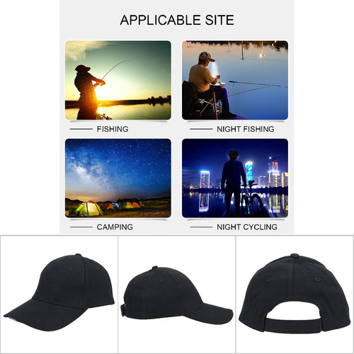 Mo Led Ligero De Algodón Ajustable Gorra De Béisbol Faro